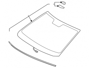 Lexus LS460 07-08 USA PGW Windshield