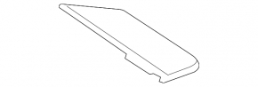 Trunk pocket lid right Toyota Highlander 08-13 black, for cleaning
