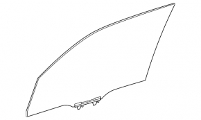 Front right door glass for Lexus LX600 22-24