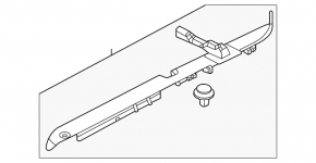 Seal wing hood-wing left Honda CRV 23-