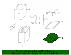 Battery bracket Lexus RX400h 06-08