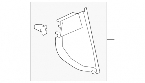 Honda Accord 18-22 black right side panel trim