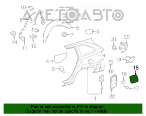 Toyota Highlander 14-19 Fuel Filler Door