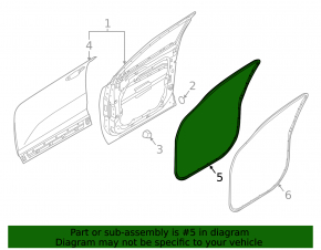 Hyundai Palisade 20-25 front right door seal