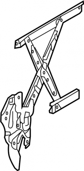 Window lifter with motor rear left Infiniti JX35 QX60 13-