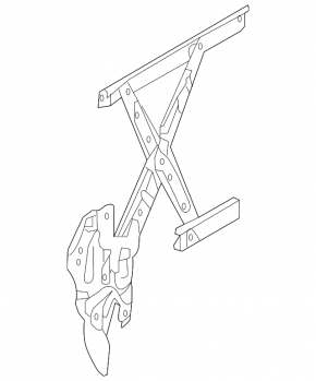 Window lifter with motor rear left Infiniti JX35 QX60 13-