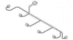 Audi Q3 83A 20-23 front bumper wiring for parking sensors and radar