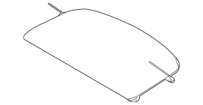 Trunk curtain Infiniti QX30 17- black, dented