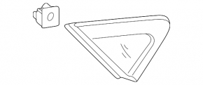 Triangle plug rear wing right Hyundai Elantra UD 11-16