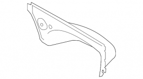 Windscreen wiper pan metal Audi Q5 8R 09-17