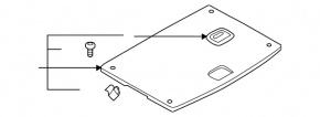 Boot floor Audi A5 F5 17-19 5D black