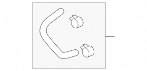 Rear right brake hose for Lexus GX460 10-23 automatic transmission