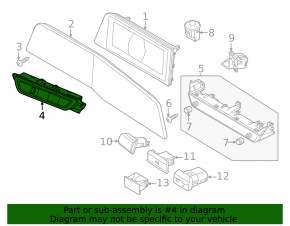 Kia Niro 23-26 EV front panel button block