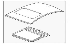 Metal roof Chevrolet Cruze 11-16 under the hatch