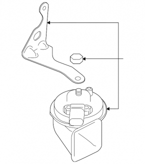 Low signal Porsche Panamera 14-16 with bracket