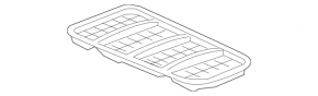 Left hood grille for Mercedes GLS-class X166 13-19