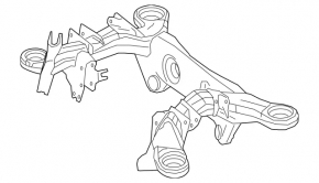 Mercedes S-class W221 AWD rear subframe