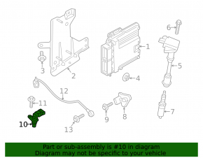 Camshaft Sensor Ford Escape MK3 13-19 1.5T Intake