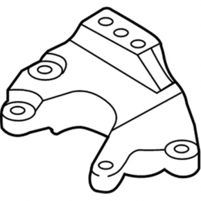 Engine Mount Bracket Left Lincoln MKZ 13-16 Hybrid, 2.0T