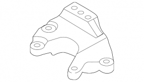 Engine Mount Bracket Left Lincoln MKZ 13-16 Hybrid, 2.0T