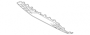 Lower grille of the front bumper Ford Focus mk3 15-17 rest Sport, breakage of the fastener