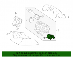 Right steering column switch for Ford Edge 15-19