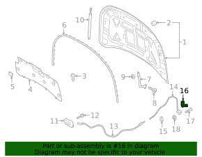 Interior hood release handle Ford Escape MK4 20-23
