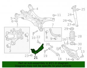 Rear left longitudinal arm Mazda CX-5 17-