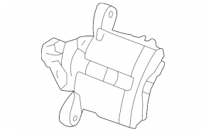 Rear left caliper assembly Chevrolet Malibu 13-13