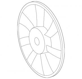 Right cooling fan impeller for Lexus ES300h 13-18