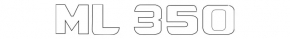 Emblem inscription ML350 trunk door Mercedes W164 ML