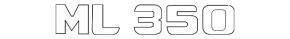 Emblem inscription ML350 trunk door Mercedes W164 ML