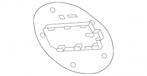 Fuel filler flap with housing Chevrolet Equinox 10-17