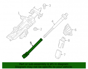 Steering cardan lower BMW 5 G30 17-23 2.0T, 3.0T, 530e hybrid