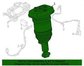Rear left air shock absorber BMW i4 22-26 M50, xDrive40