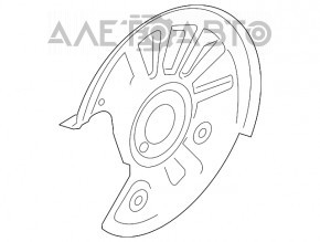Brake Disc Cover Rear Left VW Atlas 18-24