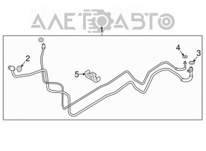 Air conditioning pipe rear row VW Atlas 18-21 2.0T, 3.6 1pc