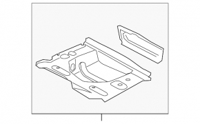 Trunk trough BMW 5 F10 11-16