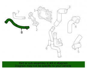 Hyundai Tucson 22-25 2.5 USA Transmission Coolant Pipe
