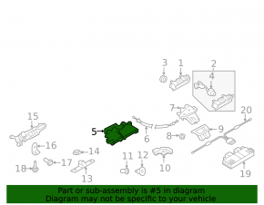 Audi Q7 16-25 trunk lock actuator