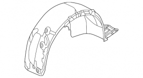 Rear left fender liner for Audi Q8 19-25