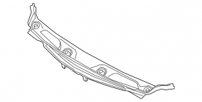 Windscreen wiper grille plastic rear BMW X1 F48 16-22