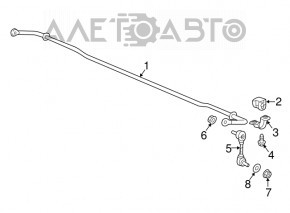 Rear left stabilizer link Honda HR-V 23-26 AWD