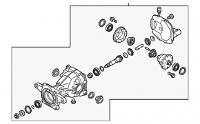 Rear differential gearbox Kia Sorento 10-15 2.4, 3.3