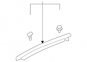 Right hood-wing seal for Lexus ES350 07-12