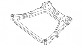 Front subframe Nissan Rogue 07-12