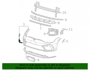VW Golf 22-24 GTI Front Bumper Tow Hook Cap