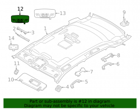 Central light fixture BMW X3 G01 18-24
