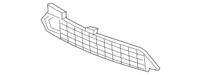 Lower grille front bumper Honda Accord 16-17 rest, hybrid, under radar