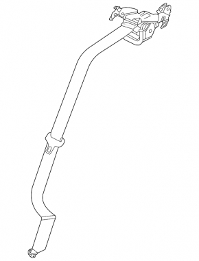 Seat belt 2 row rear left Nissan Ariya 23-25 gray